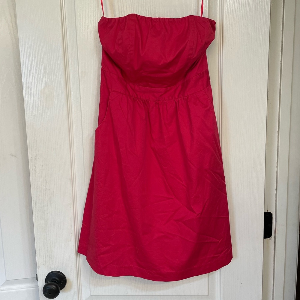 Limited red strapless dress size 6